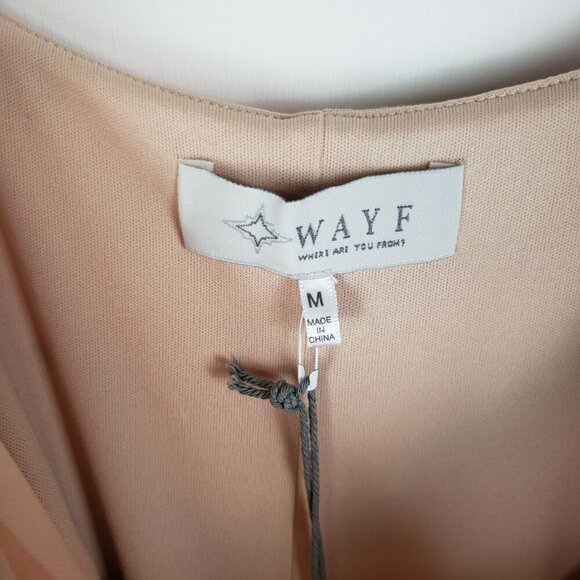 Wayf Mesh Slip Dress NWT Midi Pink Purple Abstract Tropical Tank Sun Size Medium - Picture 6 of 9